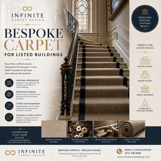Bespoke Carpets for Listed Buildings: A Heritage Flooring Guide | Infinite Carpet Design