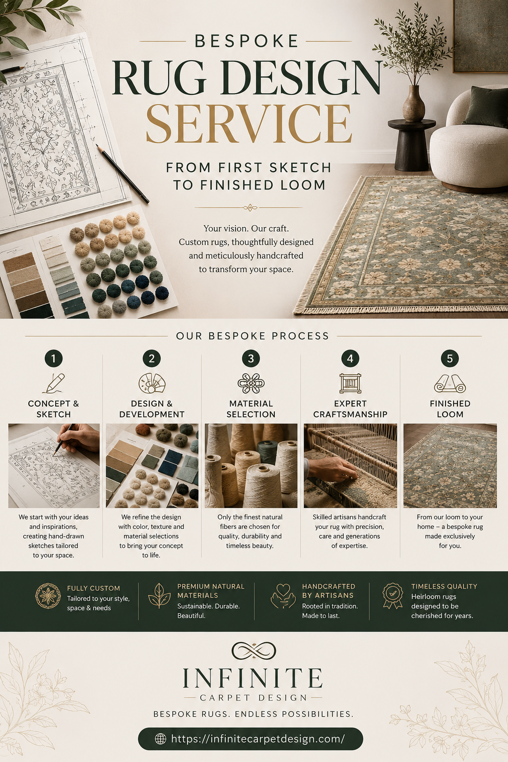 Bespoke Rug Design Service: From First Sketch to Finished Loom