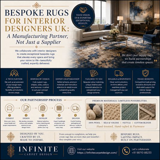 Bespoke Rugs for Interior Designers UK: A Manufacturing Partner, Not Just a Supplier