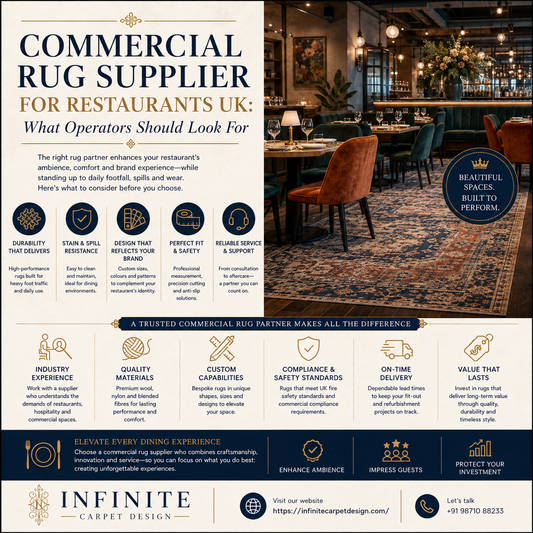 Commercial Rug Supplier for Restaurants UK: What Operators Should Look For