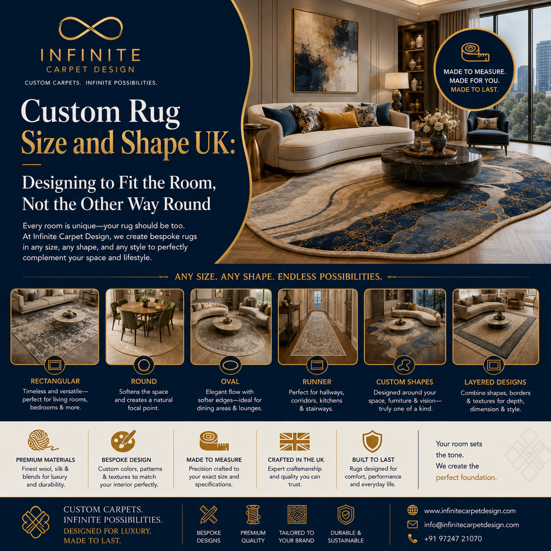 Custom Rug Size and Shape UK: Designing to Fit the Room, Not the Other Way Round