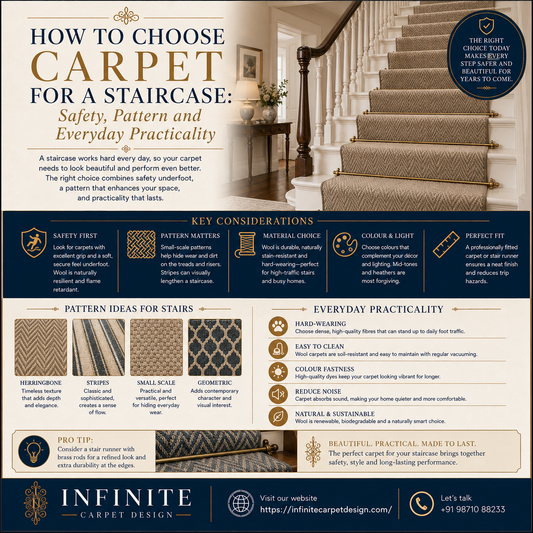 How to Choose Carpet for a Staircase: Safety, Pattern and Everyday Practicality