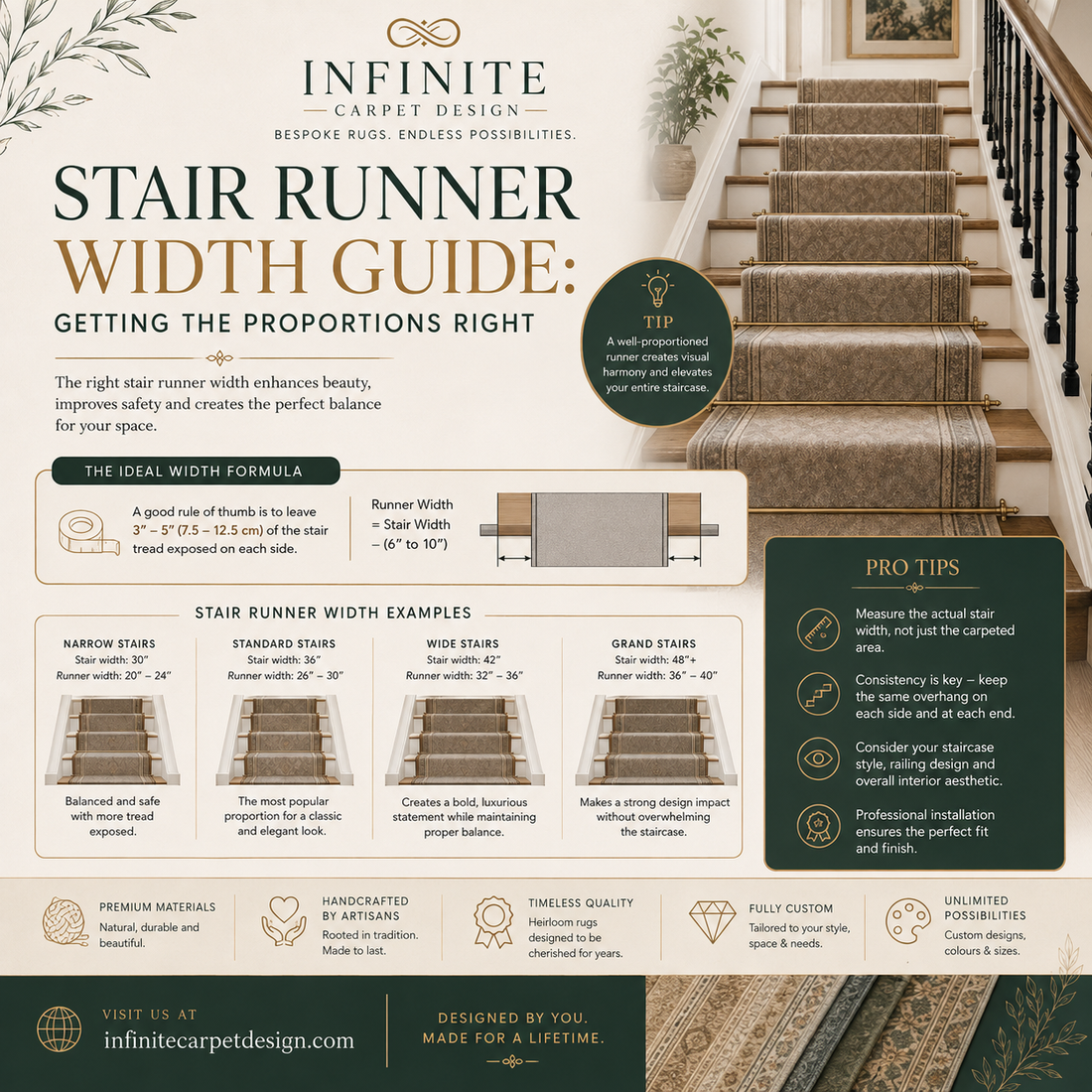 Stair Runner Width Guide Getting the Proportions Right