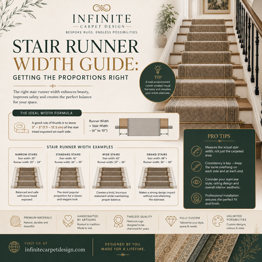 Stair Runner Width Guide Getting the Proportions Right