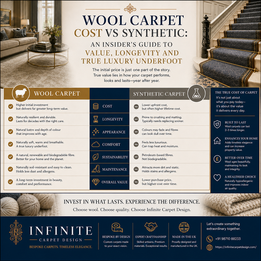 WOOL CARPET COST VS SYNTHETIC: AN INSIDER'S GUIDE TO VALUE, LONGEVITY AND TRUE LUXURY UNDERFOOT