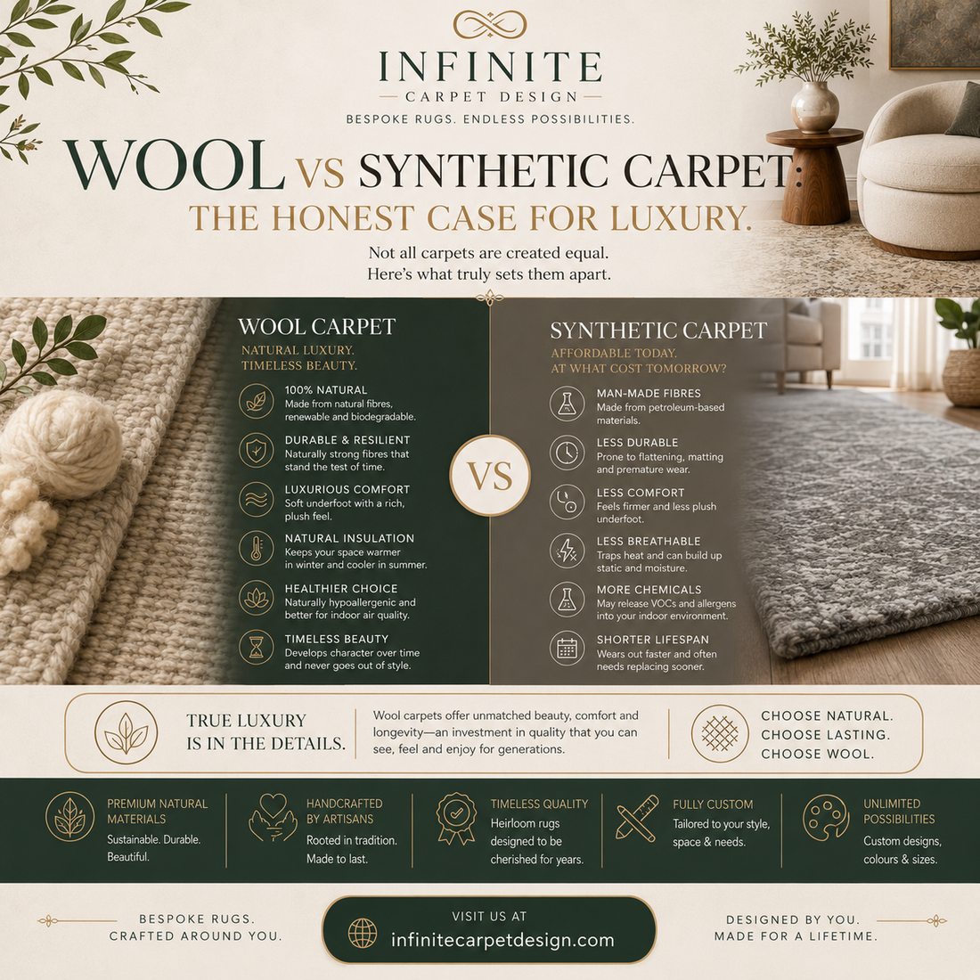 Wool vs Synthetic Carpet The Honest Case for Luxury