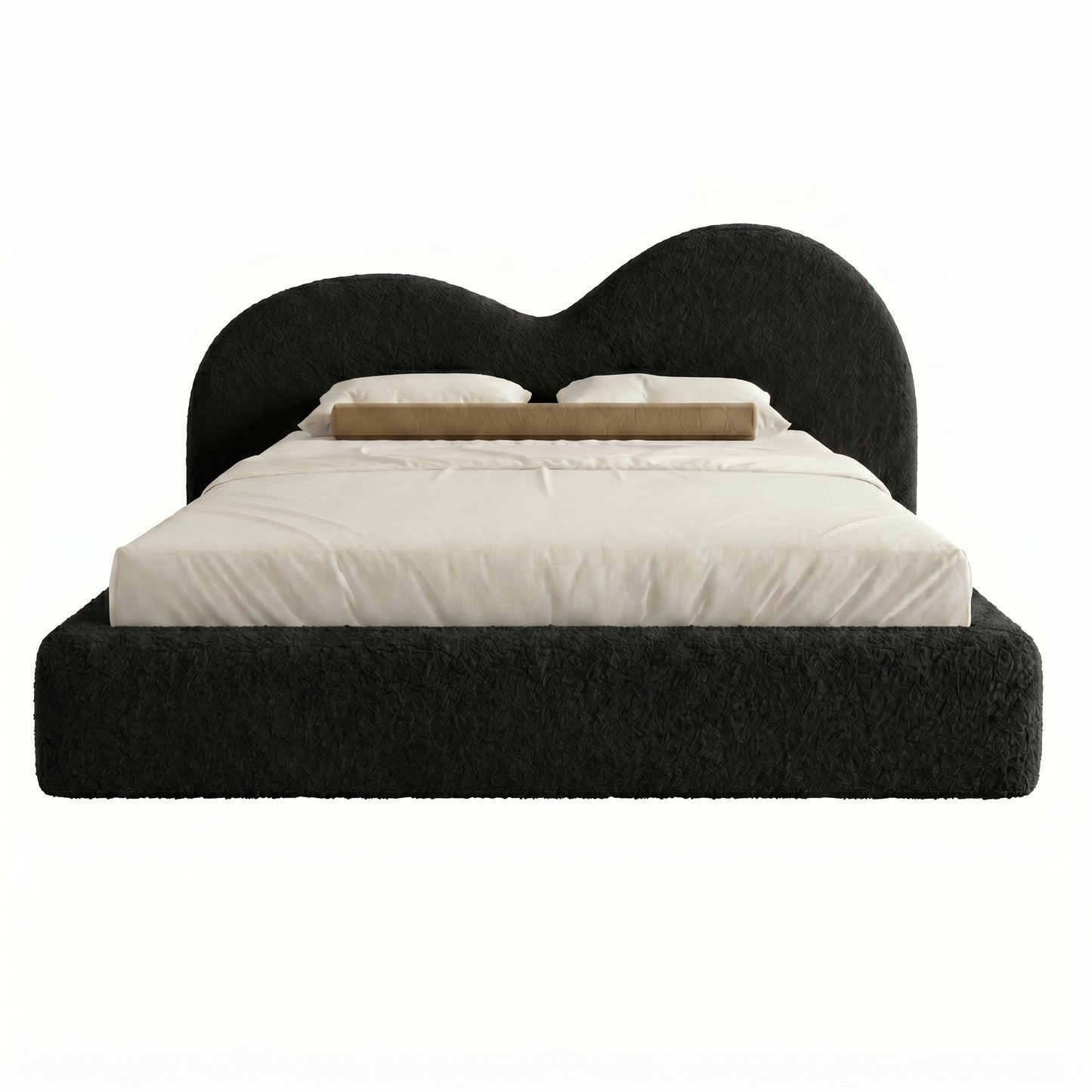 Premium UK crafted upholstered bed with plush texture finish